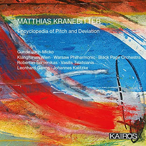 CD cover for "Encyclopedia Of Pitch And Deviation" with abstract paint strokes.