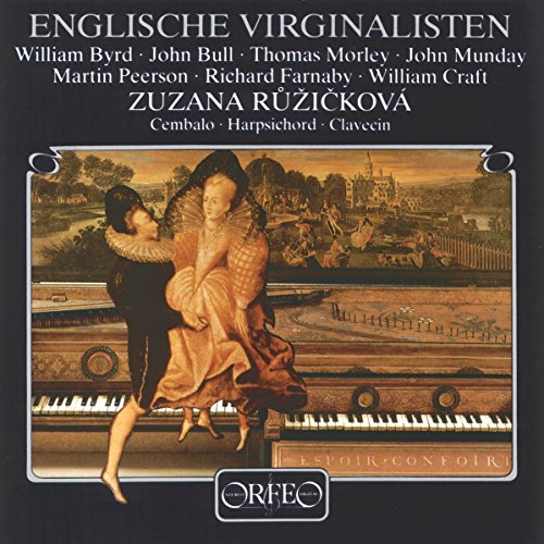 "CD cover with Renaissance-style painting of a couple near a harpsichord, on a black background."