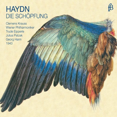 CD cover for Haydn’s “The Creation” featuring a colorful bird’s wing.