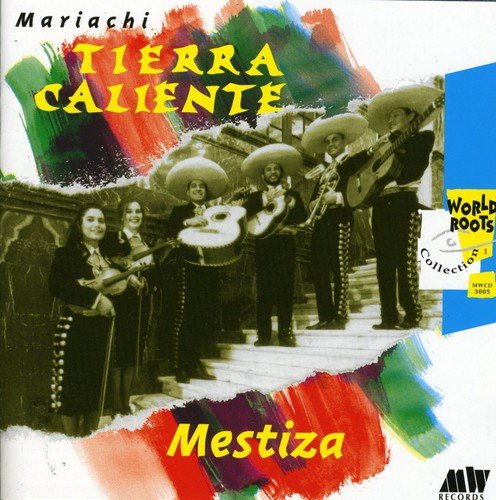 "Album cover with a black-and-white photo of mariachi band wearing traditional Mexican attire."