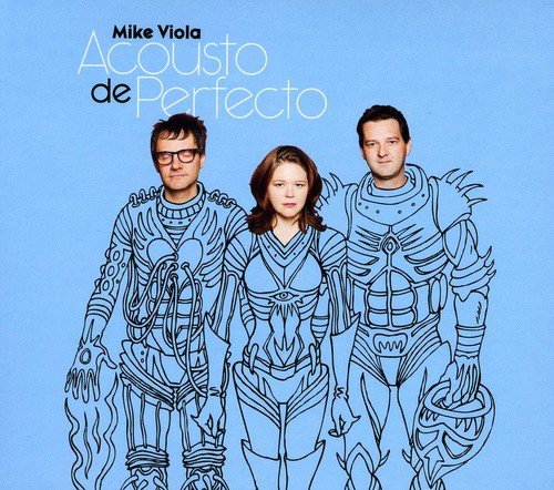 "CD cover art featuring three people in medieval armor on a blue background."