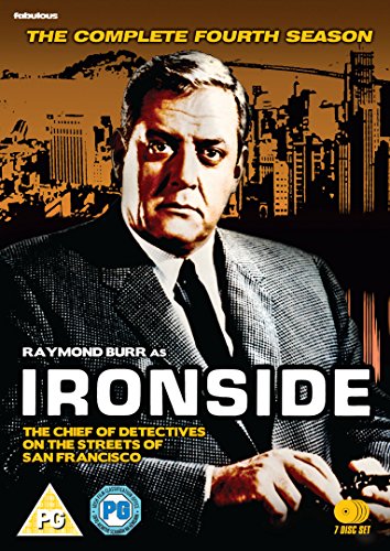 DVD cover for "Ironside - Season 4" featuring Raymond Burr in a suit.