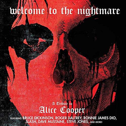 Red and black album cover featuring a distressed skull and text.