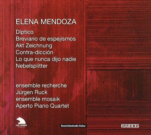 Red CD cover with white text listing composers and musical pieces.