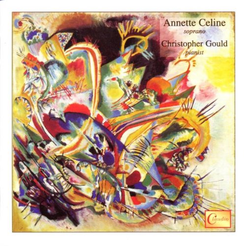 "Album cover with abstract, multicolored artwork, featuring artist and musician names in the corner."