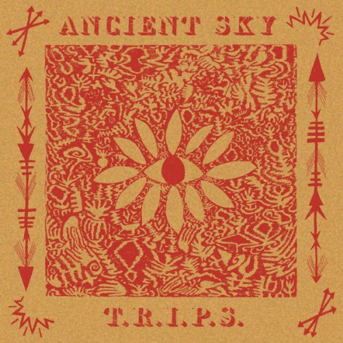 Red and gold CD cover with a floral design and geometric borders.