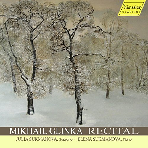 A CD cover featuring a snowy forest scene with brown and yellow accents.