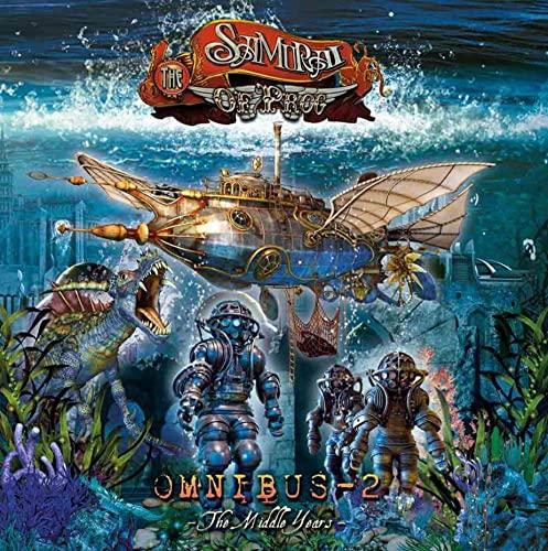 Shpongle’s “Omnibus 2” vinyl cover: submarine, divers, and a dragon underwater.