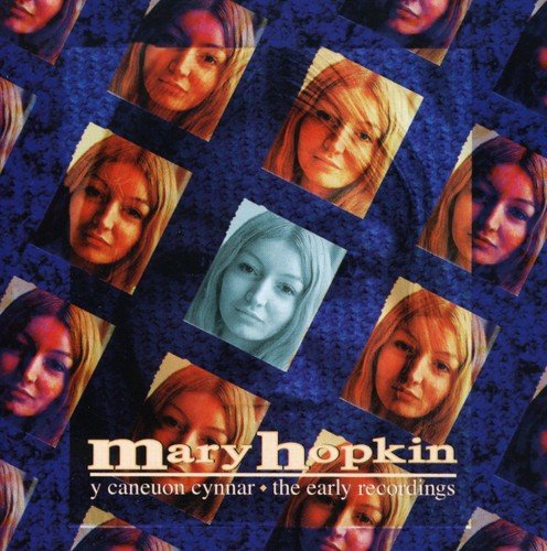 CD cover for Mary Hopkin’s “Y Caneuon Cynnar” featuring repeated portrait images.