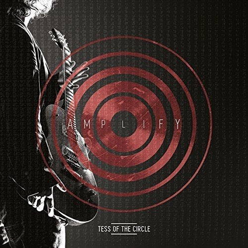 Album cover with a man playing guitar and red concentric circles, text "Amplify" and artist name.