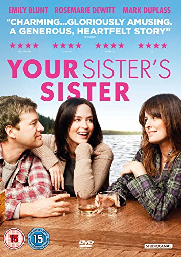 DVD cover of "Your Sister's Sister" showing three people in pajamas at a table.