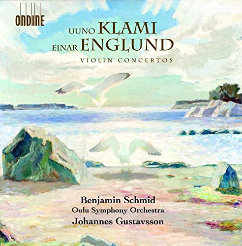 "Album cover featuring a serene seascape painting with seagulls and rocky shoreline."