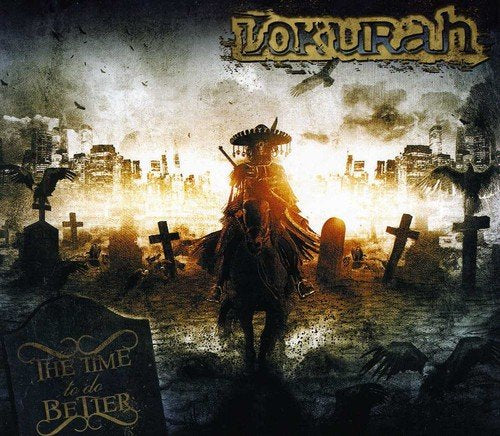CD cover: skeletal figure on horseback in a graveyard scene.