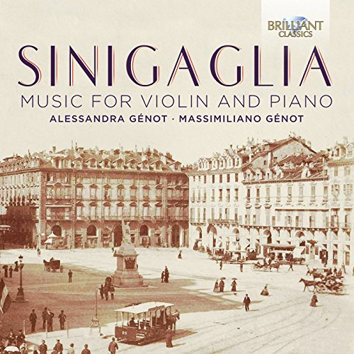 A CD cover featuring a vintage cityscape with the title "Sinigaglia".
