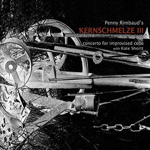 Black and white CD cover with industrial gears and text details.