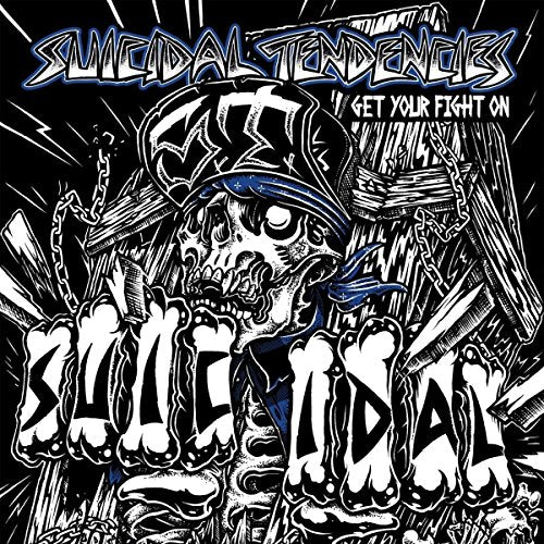 "Suicidal Tendencies vinyl album cover featuring a skeleton character with a menacing expression."