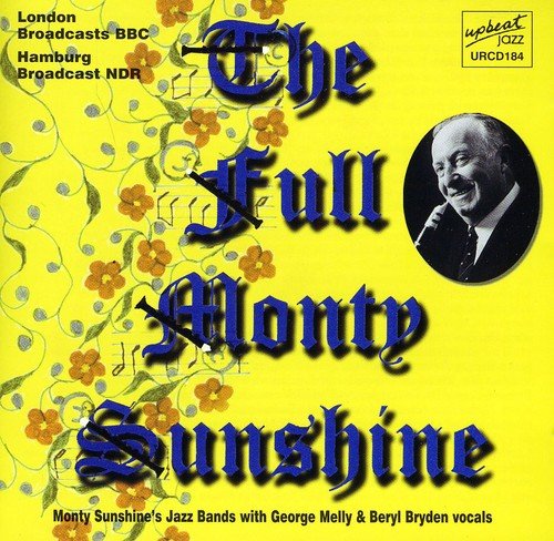 "CD cover with yellow background, floral pattern, and black-and-white photo of a man singing."