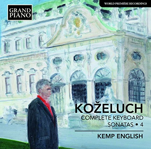 CD cover: painting of a building, portrait of a man, text “Kozeluch”.