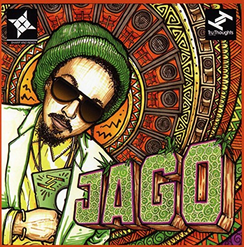 Album cover with cartoon man wearing sunglasses and green hat, holding a microphone.