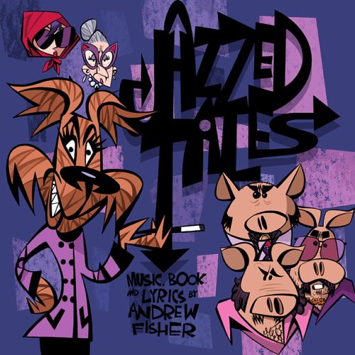 "Album cover featuring cartoon animals, including a dog and pigs, with bold, graffiti-style text."