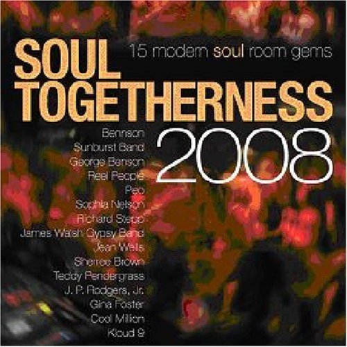 "Album cover with 'SOUL TOGETHERNESS 2008' in orange and white text on red background."