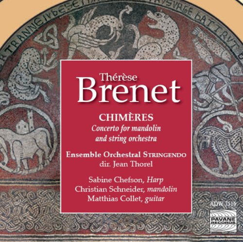 "CD cover with red square and white text on ornate, medieval-style background."