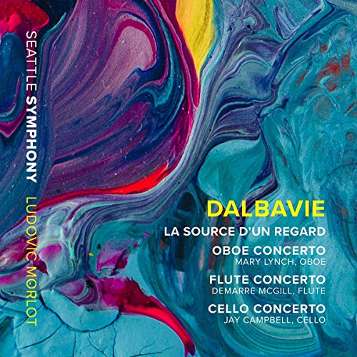 CD cover for “La source d’un regard” by Marc-André Dalbavie, abstract art.