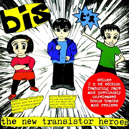 CD cover for Bis’ “The New Transistor Heroes” featuring anime-style artwork.