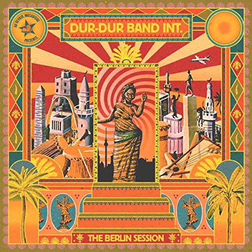 CD cover: colorful illustration of a woman with a cityscape and musical instruments.