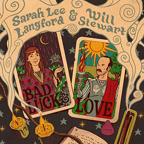 CD cover for Sarah Lee Langford & Will Stew, featuring tarot card imagery.