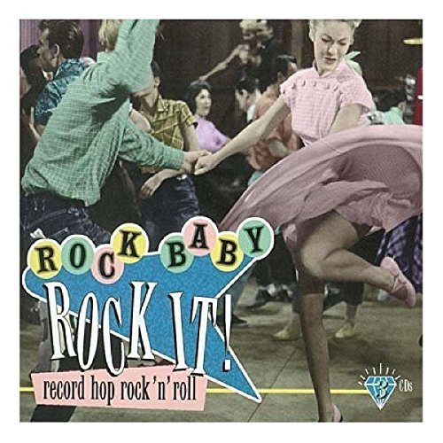 "DVD cover featuring a man and woman dancing together at a record hop event."