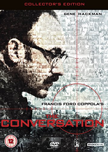 DVD cover for "The Conversation" featuring Gene Hackman in a collage.