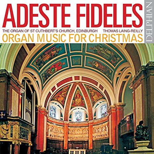 "Album cover featuring a church interior with ornate arches, vaulted ceiling, and religious artwork."