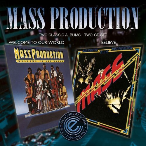 "CD cover with two album art images and 'Mass Production' text."