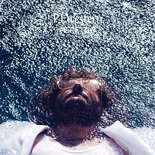 Vinyl album cover: face in water with sunglasses, titled “Here I Go”.