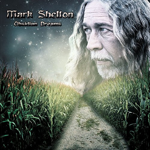 CD cover featuring Mark Shelton’s portrait overlaid on a field path.