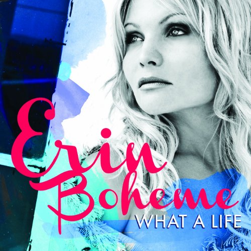 Erin Boheme's album cover: black-and-white portrait with red and white text overlay.