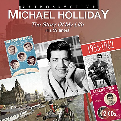 CD cover for Michael Holliday compilation album, featuring photos and album art.