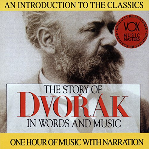 CD cover featuring a black-and-white portrait of Dvorak with red and black text.