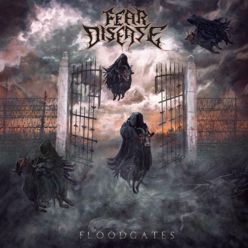 CD cover: dark, gothic imagery with gates, figures, and stormy sky.
