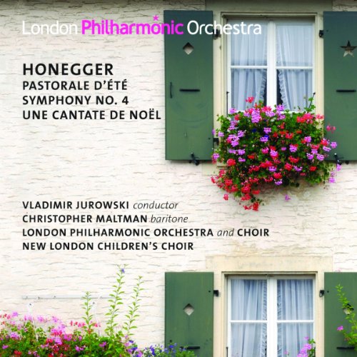 CD cover: White building with green shutters and overflowing flowers.