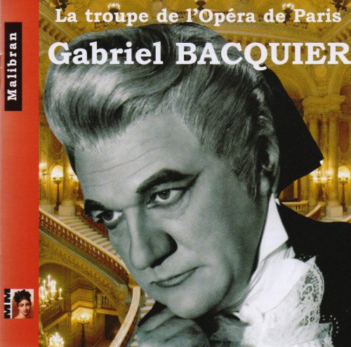 CD cover featuring a black and white portrait of Gabriel Bacquier.