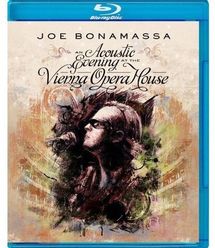 Blu-ray cover for Joe Bonamassa’s acoustic performance at Vienna Opera House.
