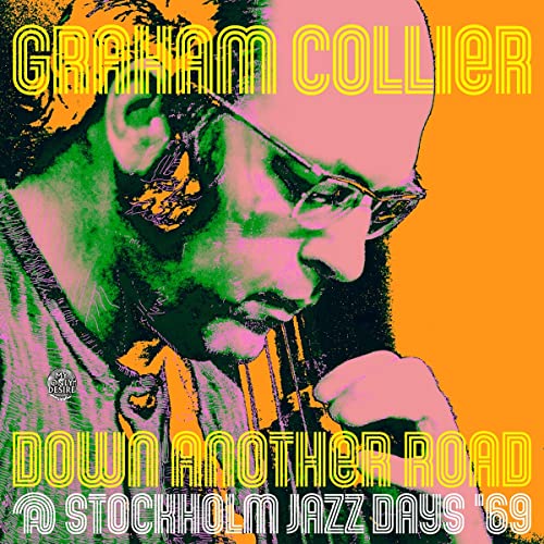 CD cover featuring a brightly colored, stylized portrait of Graham Collier.