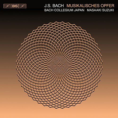 CD cover for Bach’s *Musikalishes Opfer* featuring abstract circular design.