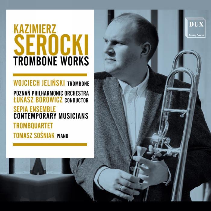CD cover featuring Kazimierz Serocki, trombone, and orchestra details.