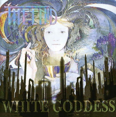 Album cover: woman with chalice, stylized art, “Enid - White Goddess” text.