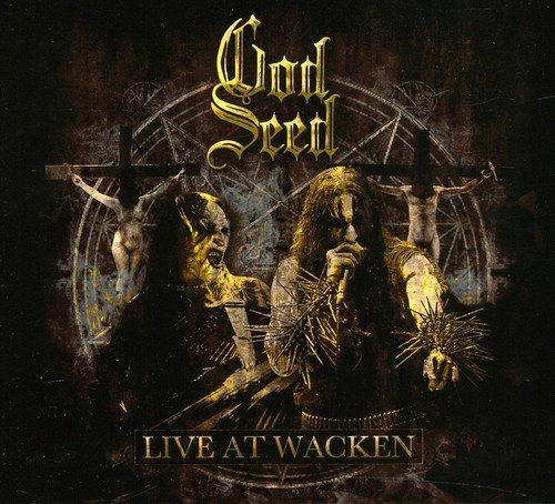 DVD cover for God Seed’s “Live At Wacken” featuring dark, textured imagery.