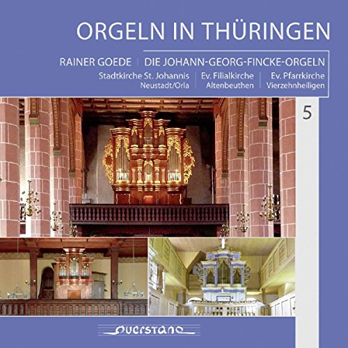 "CD cover with three photos of church organs on a purple background."