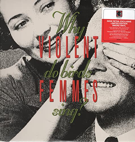 Violent Femmes album cover, black and white portrait, text overlay.